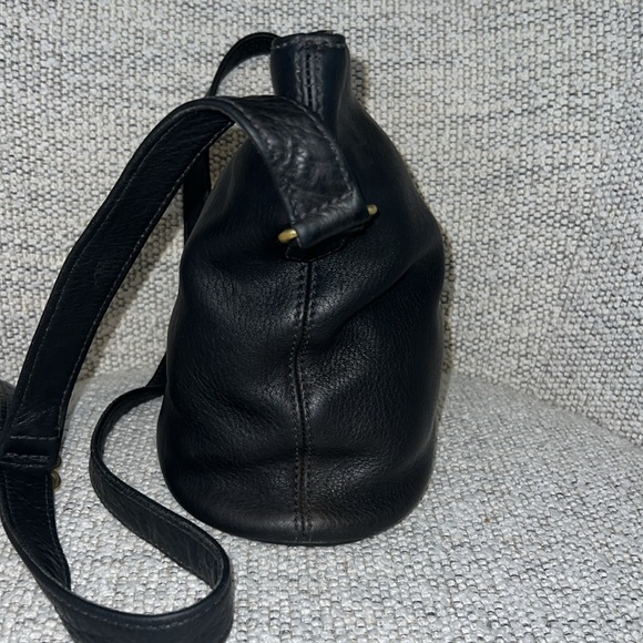 Vintage  Coach Black Leather Sonoma Bucket Style 4907 Shoulder Bag Crossbody - Picture 5 of 9